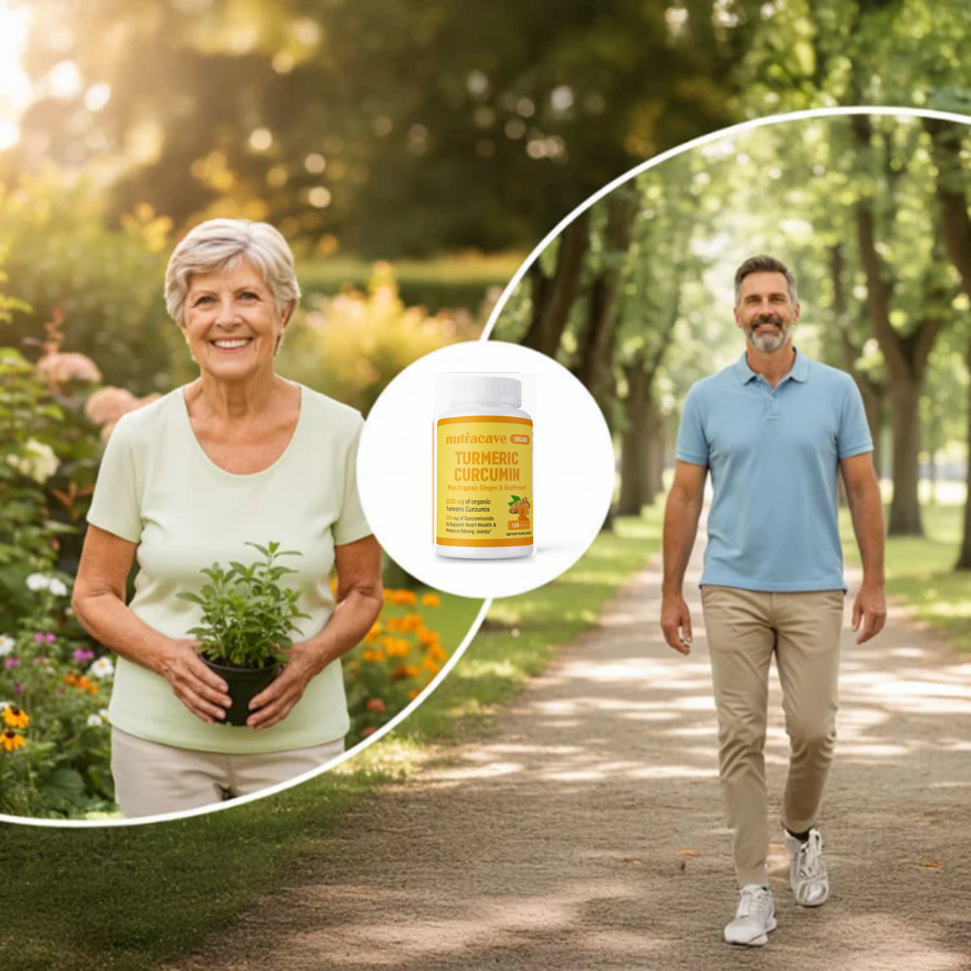 Nutracave - Organic Tumeric 3-in-1 (Curcumin + Ginger + BioPerine)